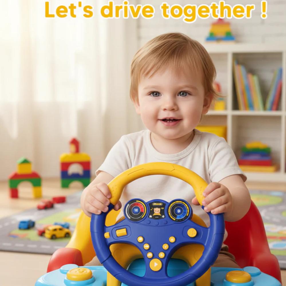 Steering Wheel Toy for Kids, fun kids toy for pretend driving games in Pakistan
