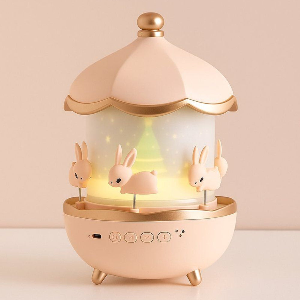 Rabbit night light projector gift for kids