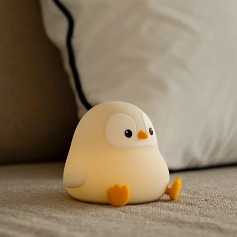 Baby Penguin Silicon Lamp, small soft light lamp for bedroom and nursery in Pakistan