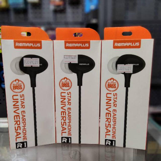 Remaplus universal handsfree earphones with mic for clear calls