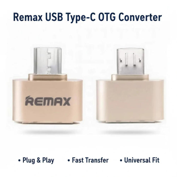 Remax Type-C OTG, simple adapter for connecting USB devices to phones in Pakistan