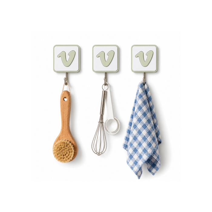Self Adhesive V Shape Wall Hooks