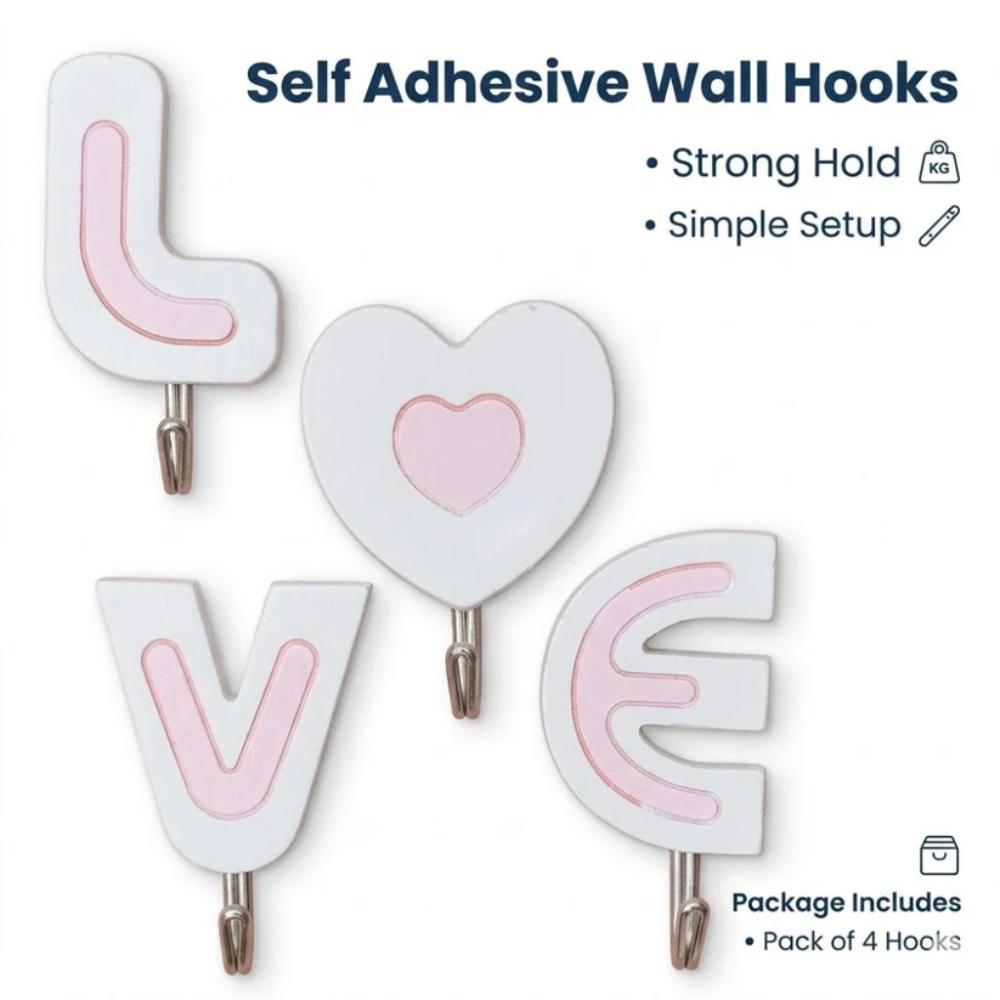 Sticky Wall Hooks, easy to use adhesive hooks for hanging keys, towels, and items in Pakistan homes