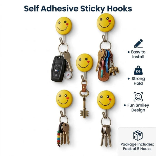 Sticky Wall Hooks, easy to use adhesive hooks for hanging keys, towels, and items in Pakistan homes