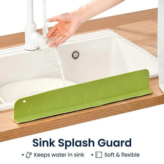 Silicone Kitchen Sink Splash Guard, water splash protector for sink area in Pakistan homes