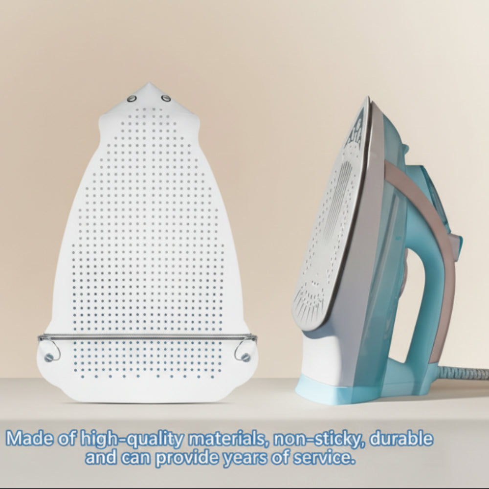 Teflon iron cover installed on steam iron