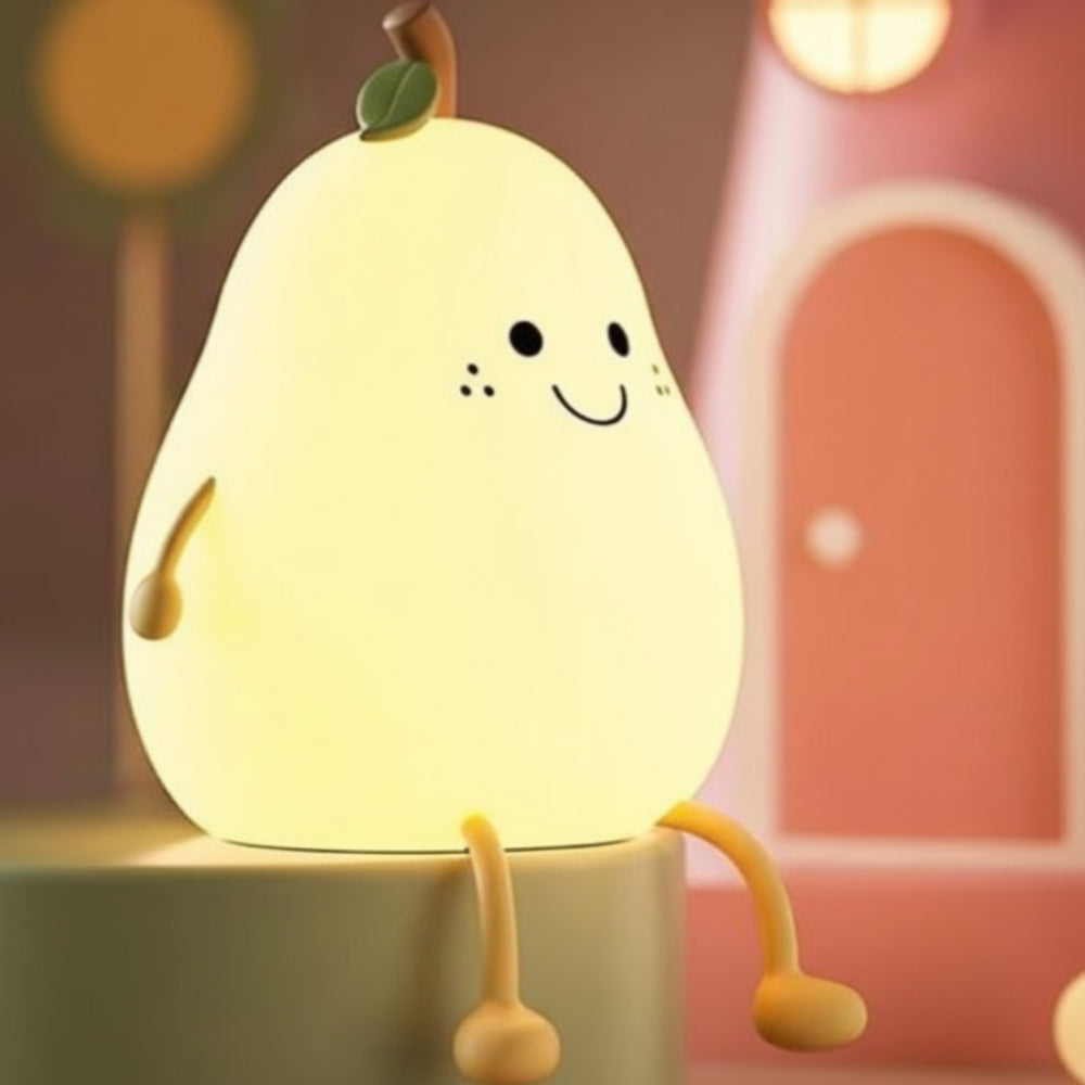 Touch control pear LED night light easy to use