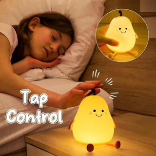 Pear Silicon Lamp, simple pear shape lamp for bedside and table decor in Pakistan