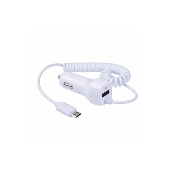 USB Fast Car Charger with Stretchable Cable
