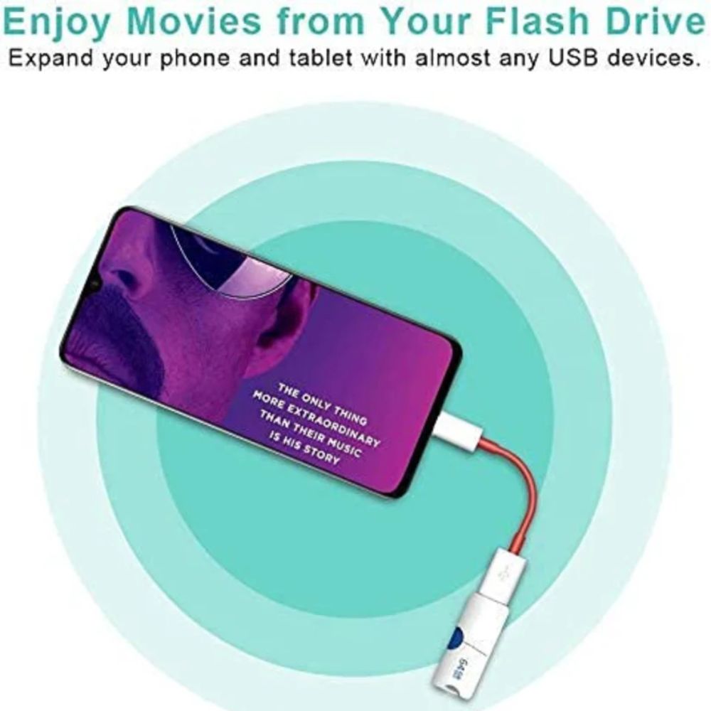 USB OTG Cable for Android Mobile Phones, practical mobile accessory for everyday use in Pakistan