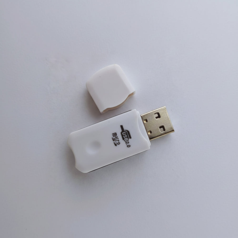 Universal USB micro SD card reader compatible with Windows and Mac