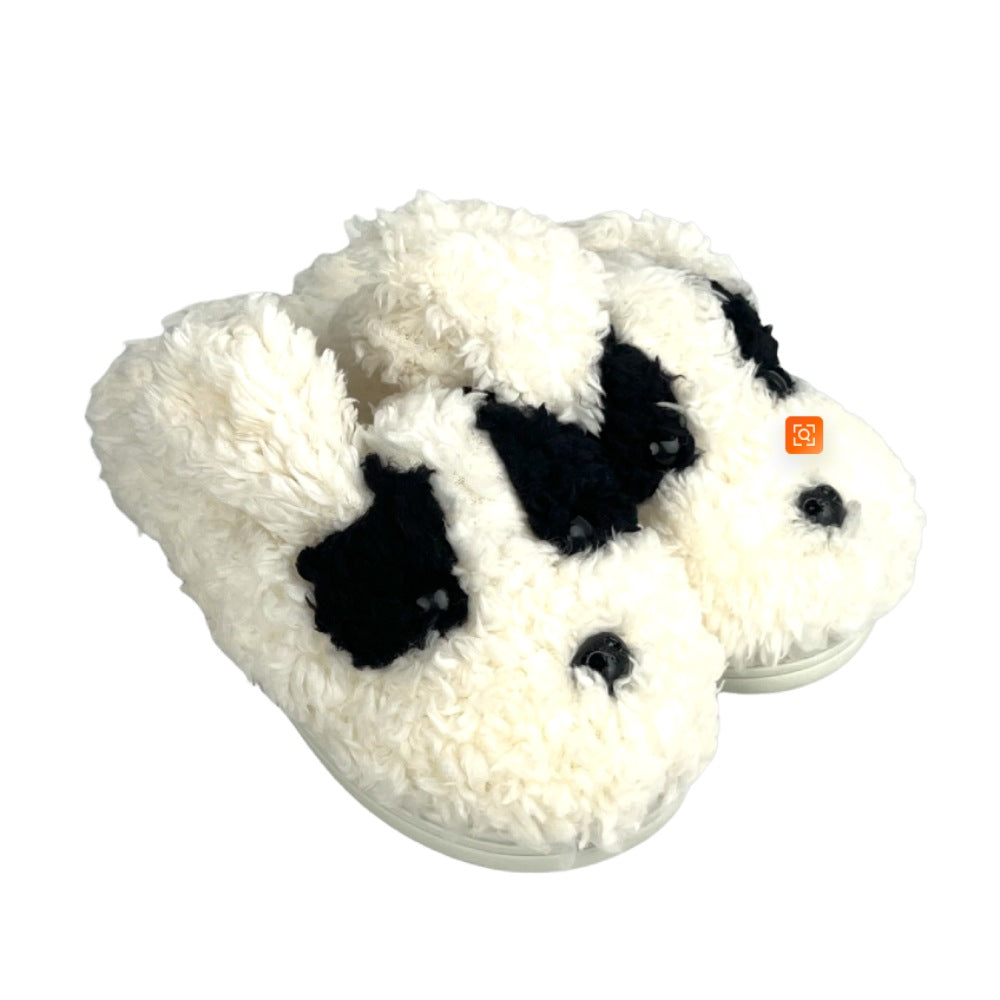 Warm plush bear slippers designed with a cozy interior, supportive sole, and easy slip-on style for home use.