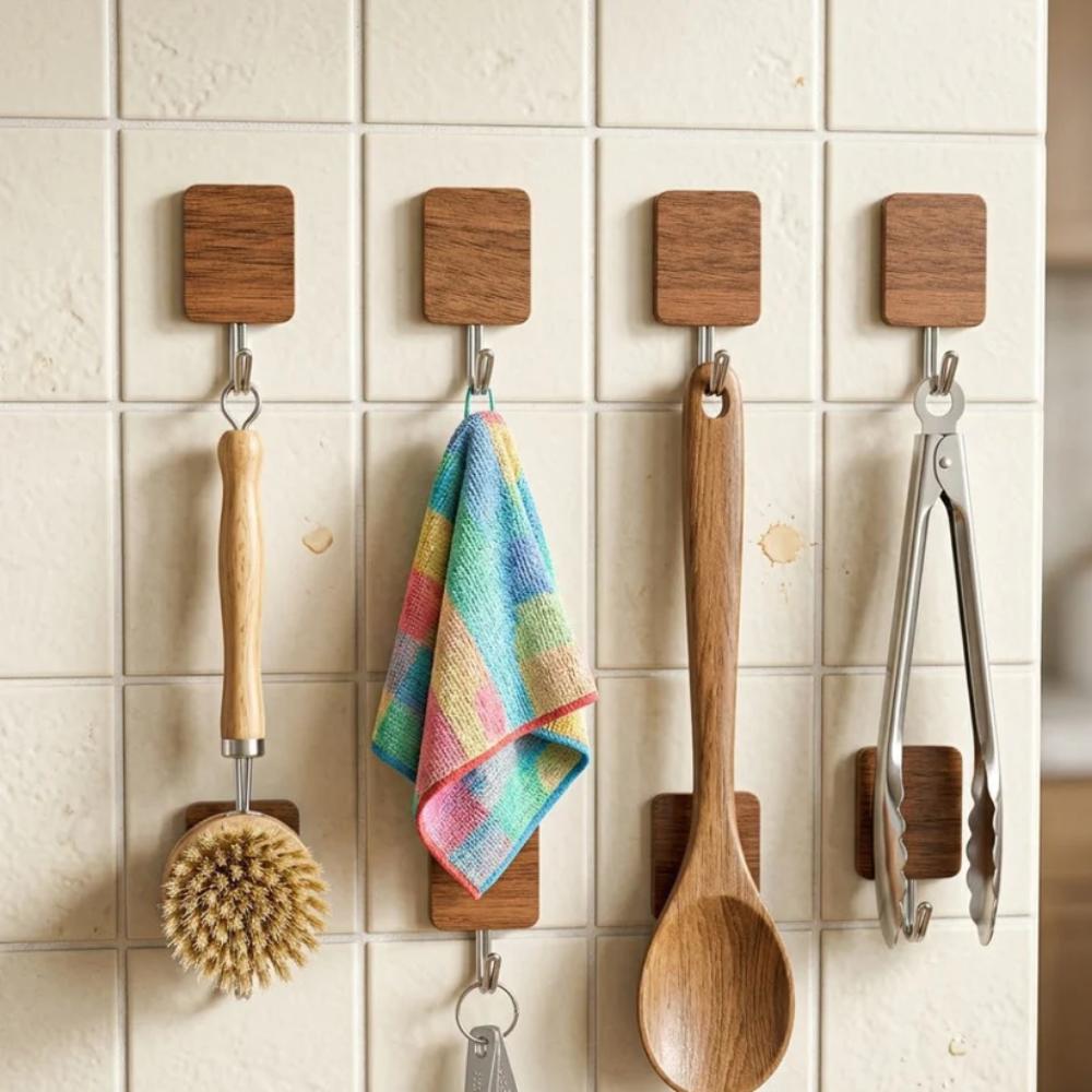 Sticky Wall Hooks, strong adhesive hooks for bags, clothes, and daily items in Pakistan homes