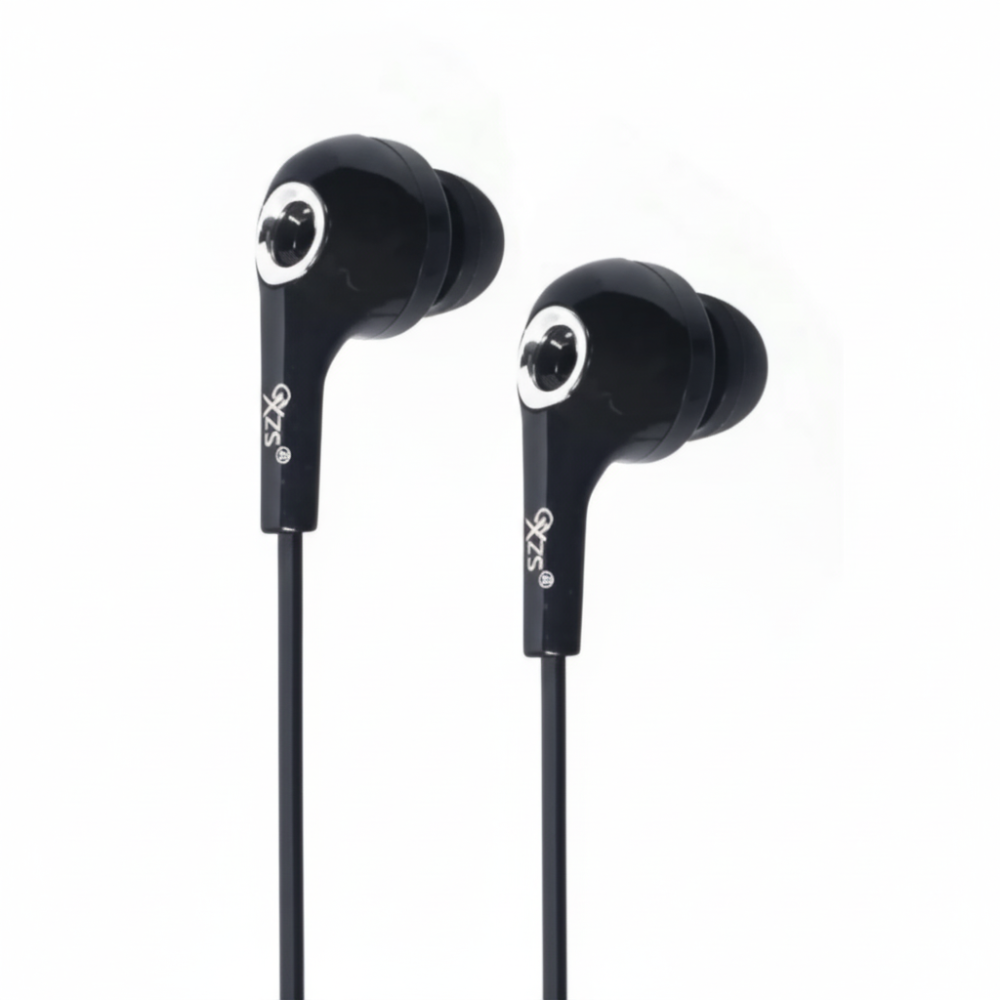XZS-X13 stereo earphones showing comfortable earbuds design