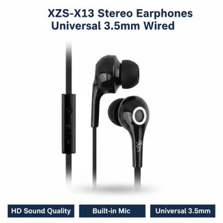 XZS-X13 Stereo Earphones, wired earphones for music and calls use in Pakistan