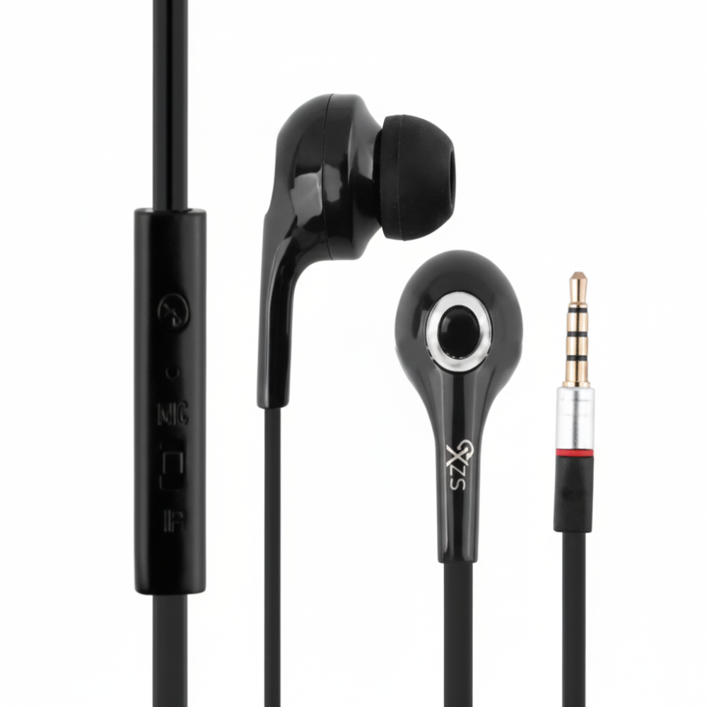 XZS-X13 stereo earphones with 3.5mm jack for clear sound