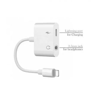 2-in-1 Dual Ports Splitter for iPhone 3.5mm