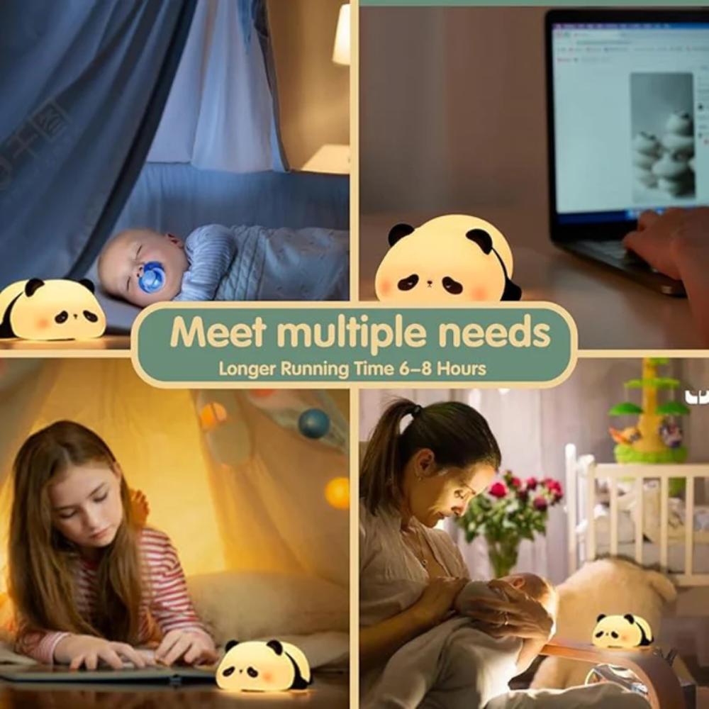 Panda Silicon Lamp, easy use night light for kids and adults in Pakistan