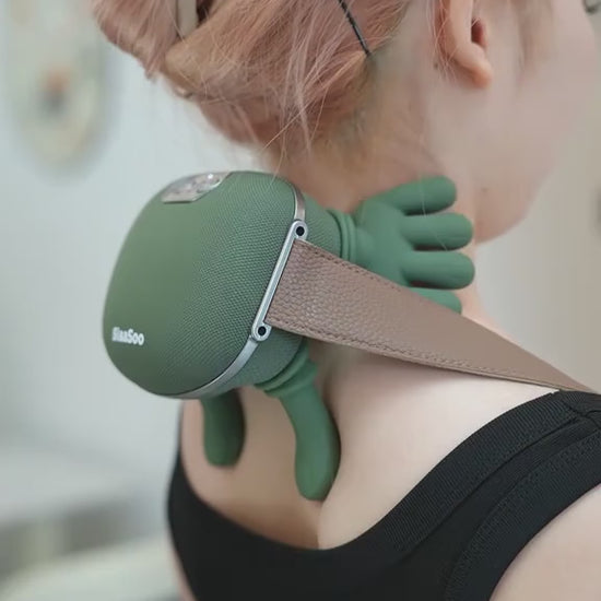 Rechargeable Neck & Back Massager with Heat Finger Nodes