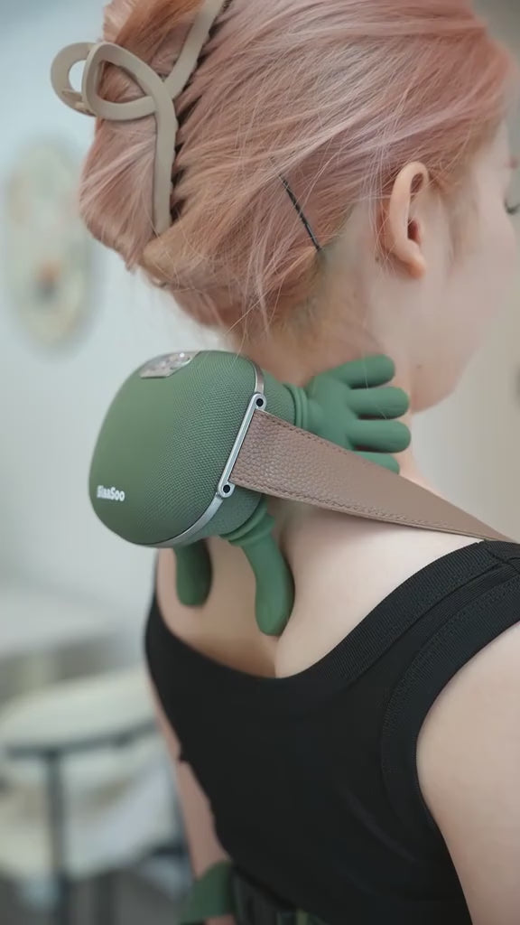 Rechargeable Neck & Back Massager with Heat Finger Nodes