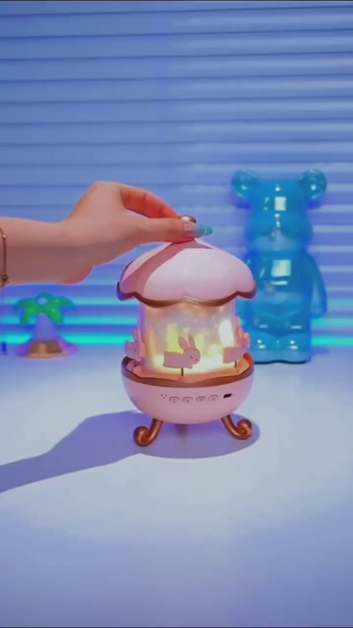 Rabbit night light projector