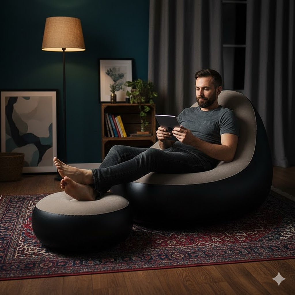 Luxury Inflatable Sofa with Footrest