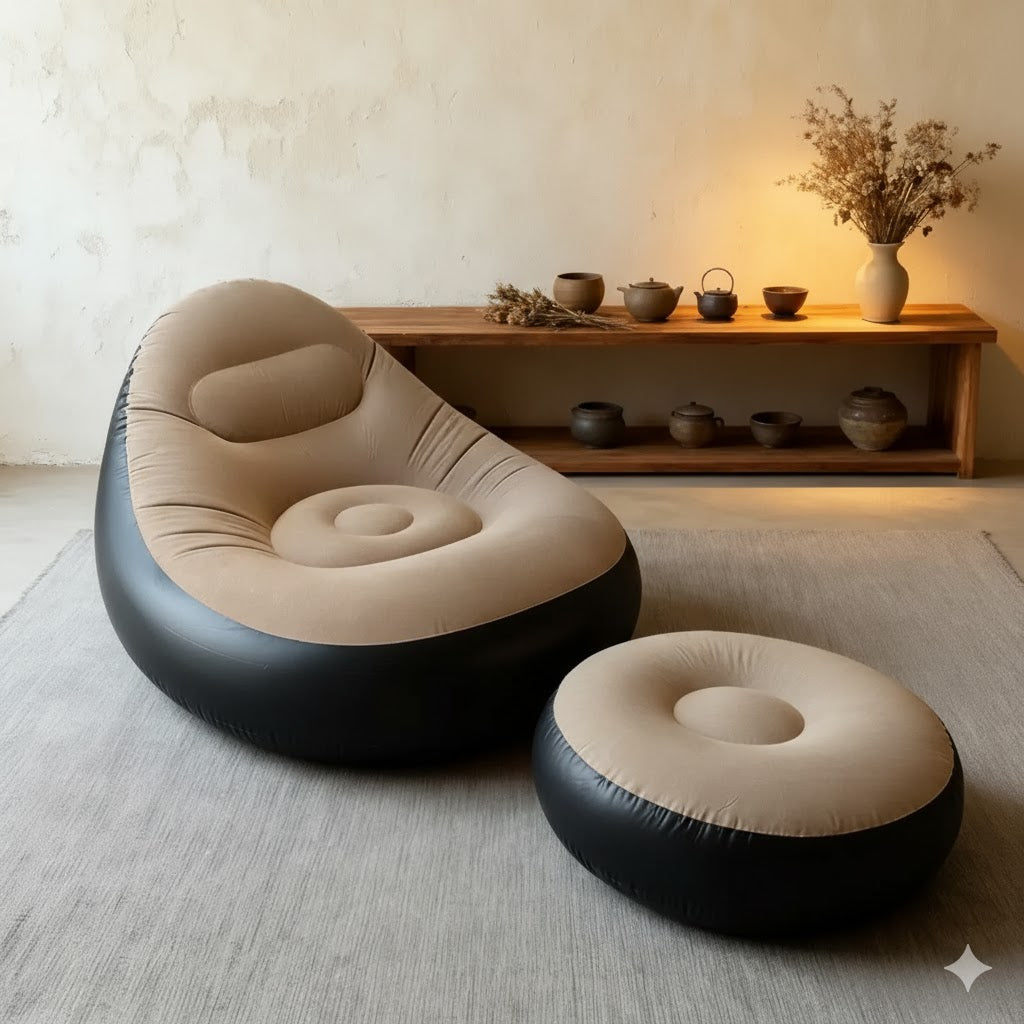 Luxury Inflatable Sofa with Footrest